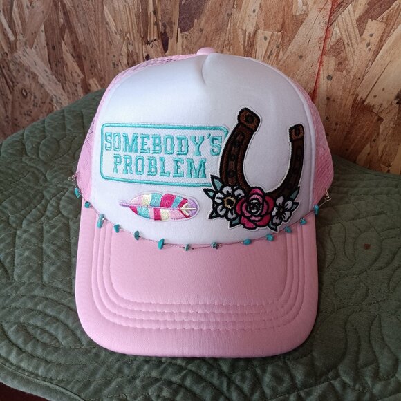 Somebody's Problem trucker hat - Picture 2 of 2